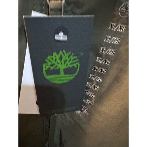 NWT Mens Timberland Fleece Lined Green water resistant windbreaker jacket SZ XL - Picture 5 of 12